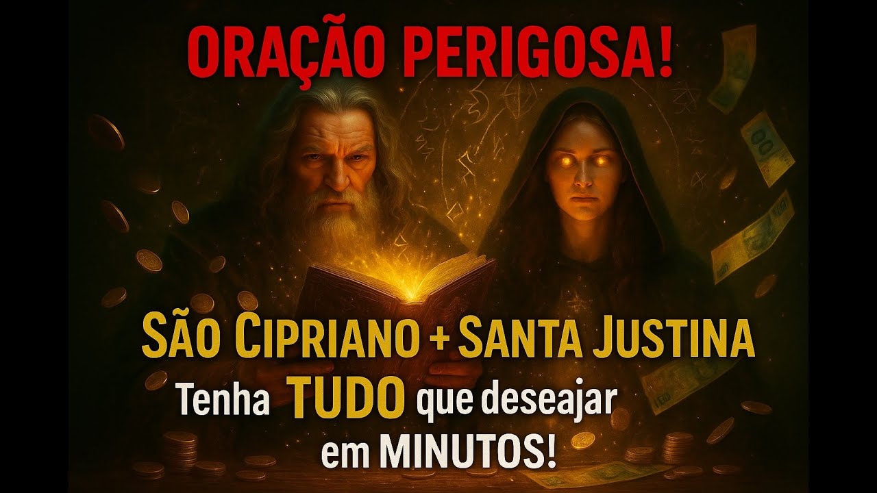 ORAÇÃO PERIGOSA SAO CIPRIANO E SANTA JUSTINA PARA TER TUDO QUE DESEJAR EM MINUTOS!