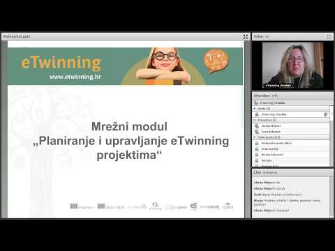 mrežni modul "Planiranje i upravljanje eTwinning projektima" - prvi webinar