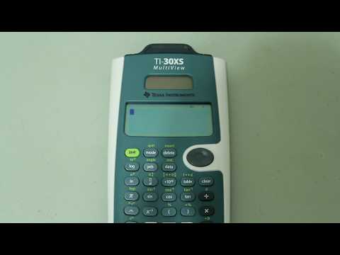 How to Calculate the Logarithm with Any Base on TI-30XS Multiview Calculator
