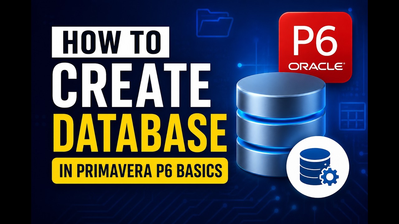 Primavera Database Structure Primavera P6 Database Configuration Step by Step | Lecture 4 - YouTube