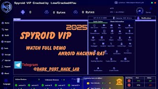Spyroid Vip  2025 Latest Android RAT Hack Android Mobiles Remotely Upto Android 16 Get  licence