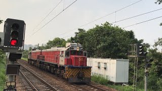 (是日午柴) 港鐵東鐵綫: MLR (E3/E25)駛離粉嶺站+GM柴油機車駛經粉嶺站2號月台 (L60+L61)