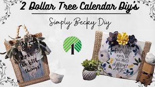 Dollar Tree Diy's || Dollar Tree Calenders ||Easy Diy's || Funtime Friday