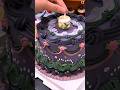 Decorating an incredibly intricate custom cake that puts a smile on the baker’s face #shorts #baking