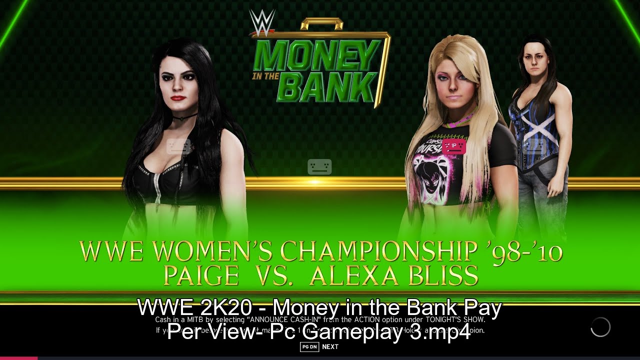 WWE 2K20 Money in the Bank Pay Per View Pc Gameplay 3 YouTube