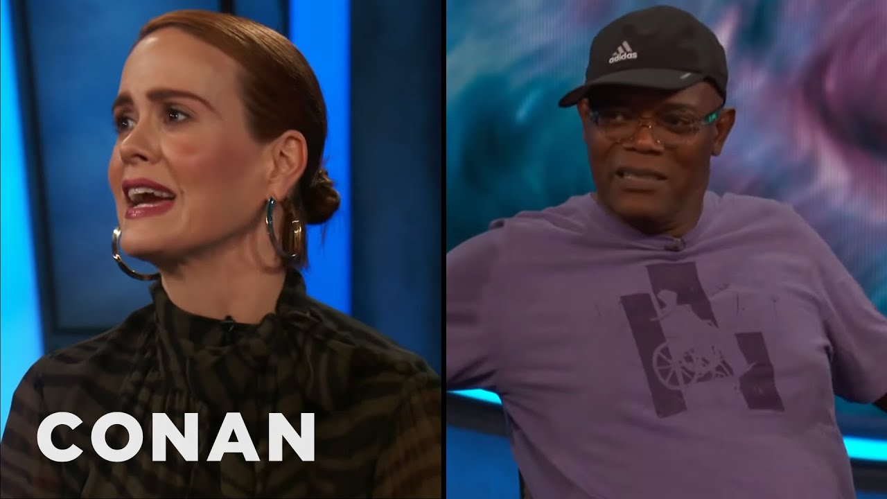 Sarah Paulson & Samuel L. Jackson Swore Up A Storm On The Set Of "Glass" | CONAN on TBS
