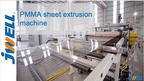 Acrylic PMMA sheet extrusion machine from Jwell Machinery