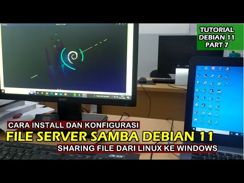 CARA INSTALL DAN KONFIGURASI FILE SERVER SAMBA PADA DEBIAN 11 || SHARING FILE LINUX KE WINDOWS #7