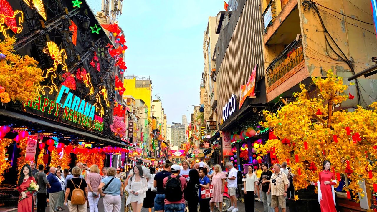 TẾT SÀI GÒN 2026 | SÀI GÒN RỰC RỠ NHỘN NHỊP SẮC XUÂN , CHỢ BẾN THÀNH ĐÔNG NGHẸT VIỆT KIỀU KHÁCH TÂY