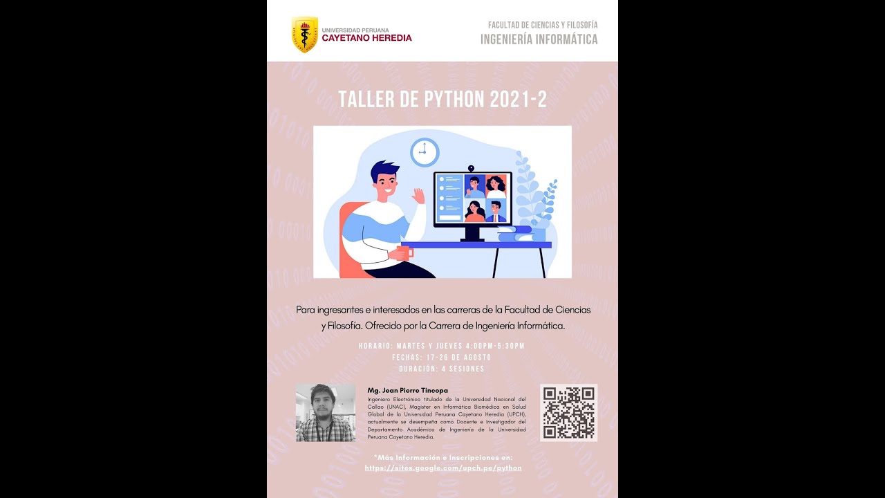 Taller de Python 2021-2: Clase 02 - YouTube