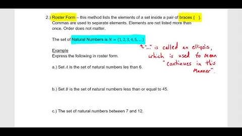 Chapter 2.1 - Set Concepts