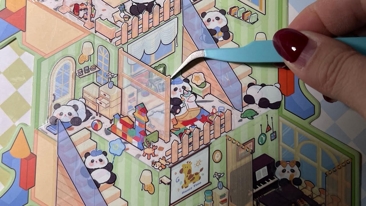 ASMR stickers | ASMR relaxing | 3D mini world | Scene stickers - YouTube