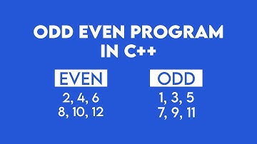 C++ Even or Odd Number Program | Program to check whether the given number is even or odd in c++