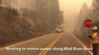 Oct 4th - Pacific Gas and Electric Company Working to Restore Power