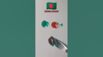 Mixing Bangladesh Flag Colors – Green & Red Blend