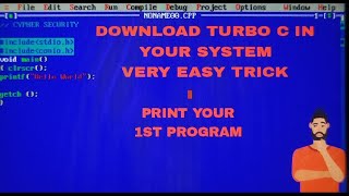 Installing Turbocc First C Program Learn Coding Online