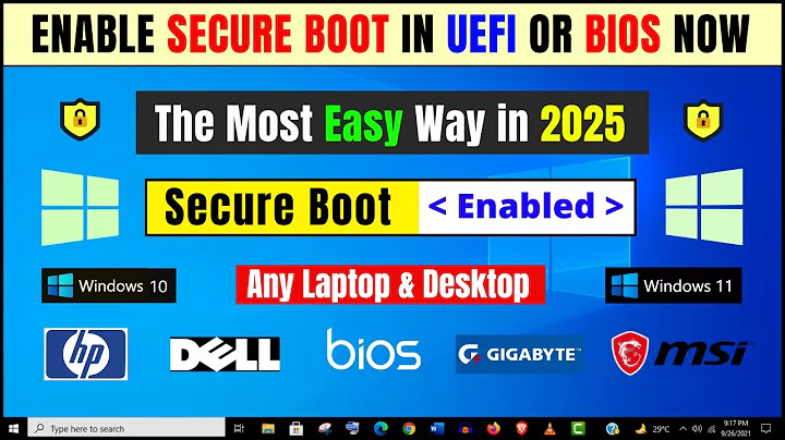 How to Enable Secure Boot in Bios or UEFI Settings on Windows 10 PC Easily!