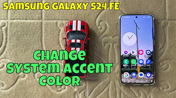 How to Change Color Palette in Samsung Galaxy S24 FE / Change System Accent Color