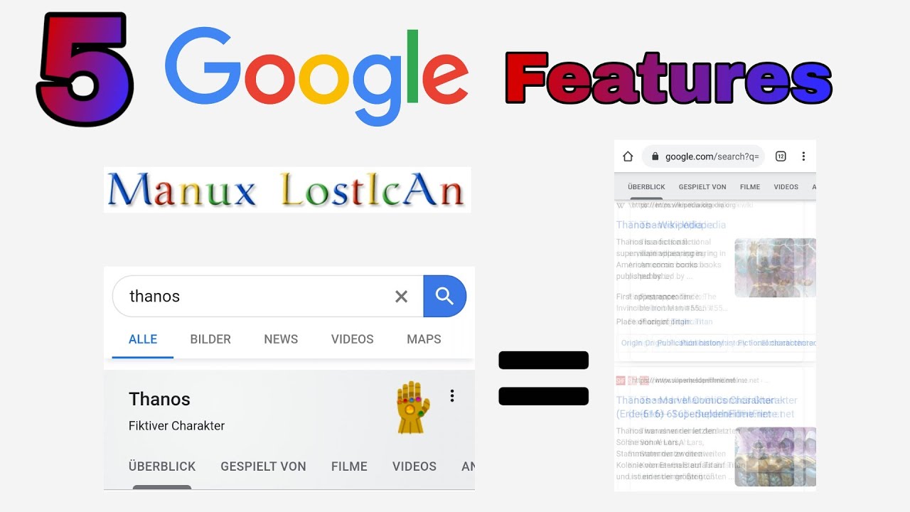 5 GOOGLE FEATURES YouTube