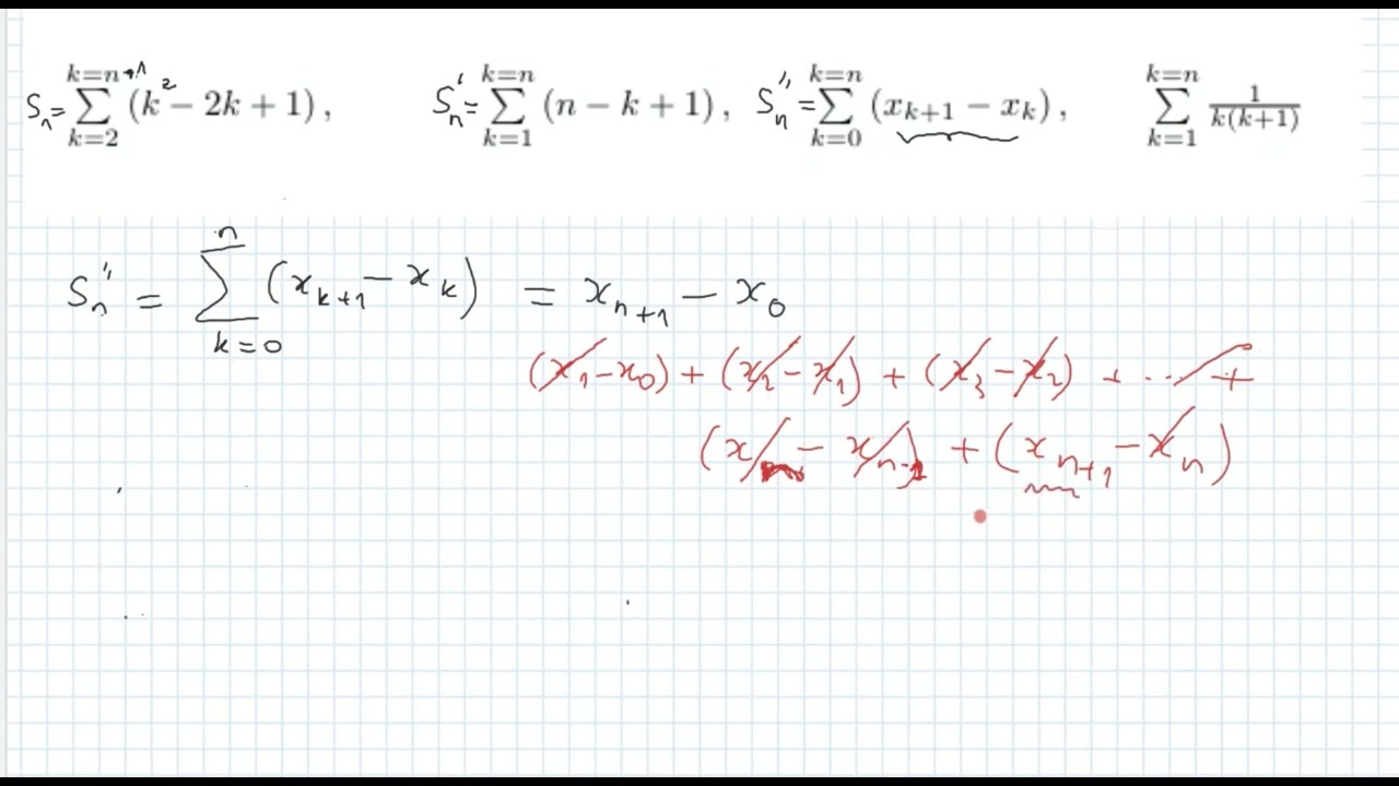 Changement d'indice dans une somme