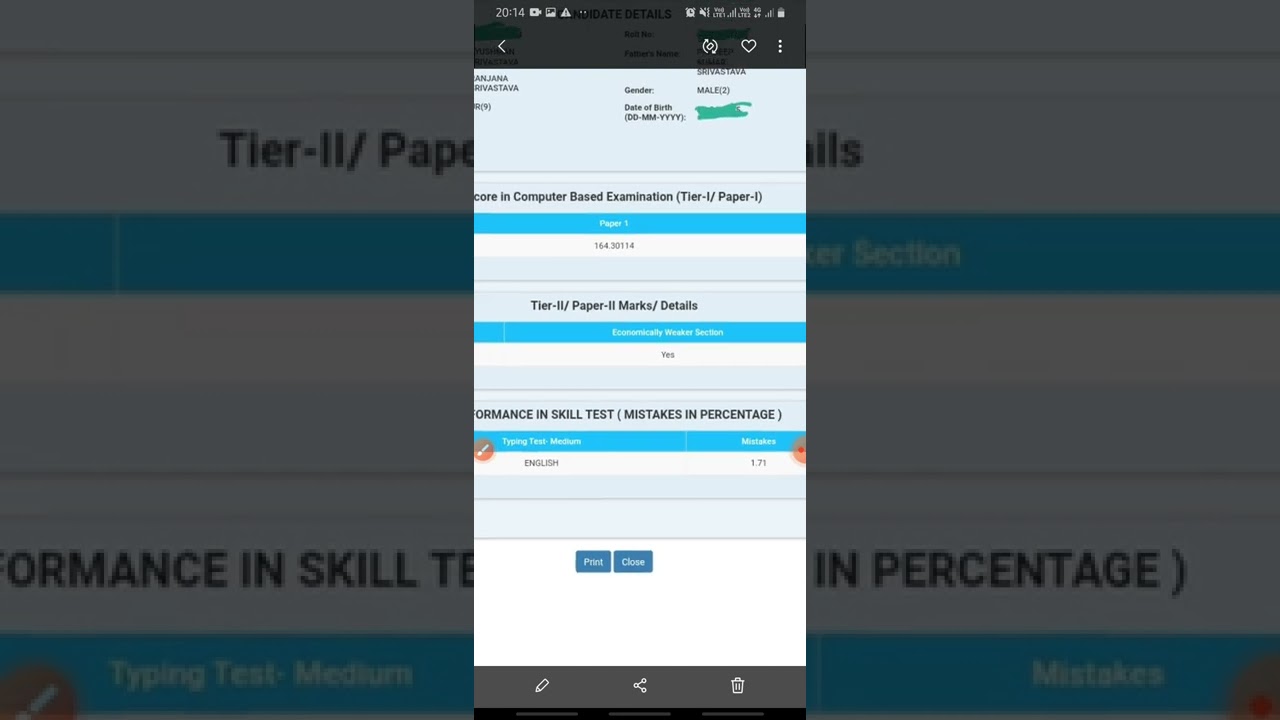 My SSC CHSL 2019 DV experience & Score Card & guidance for EWS Candidates..