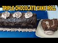 TRIPLE CHOCOLATE CAKE ROLLS | Napakadaling Gawin