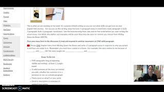 Week 10 Practice Essay