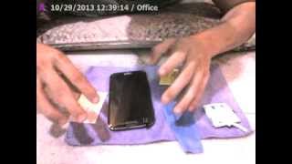 Installation Intension Panel Tempered Glass Note 2