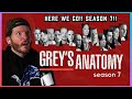 Time for season 7  first time watching greys anatomy reaction 7x1 with you im born again