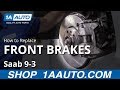 How to Replace Front Brakes 2003-08 Saab 9 - 3