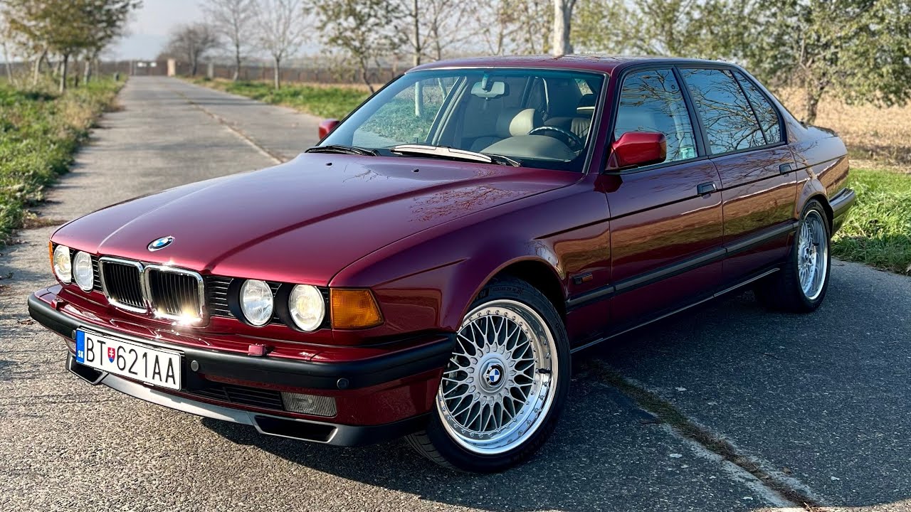 1993 BMW 740iL (E32) in Calypsorot & Individual equipment - YouTube
