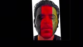 Afghan Flag, Artist paints his face... LIVE on camera screenshot 5