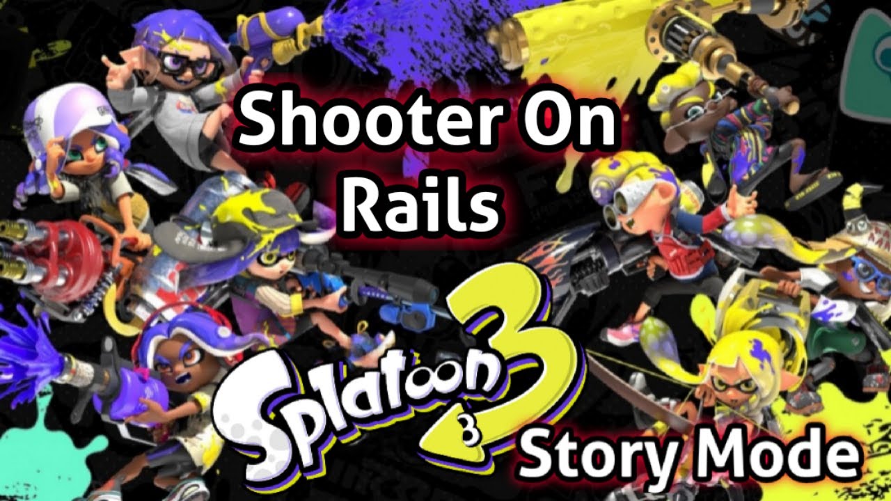 Shooter on rails Splatoon 3 story mode - YouTube