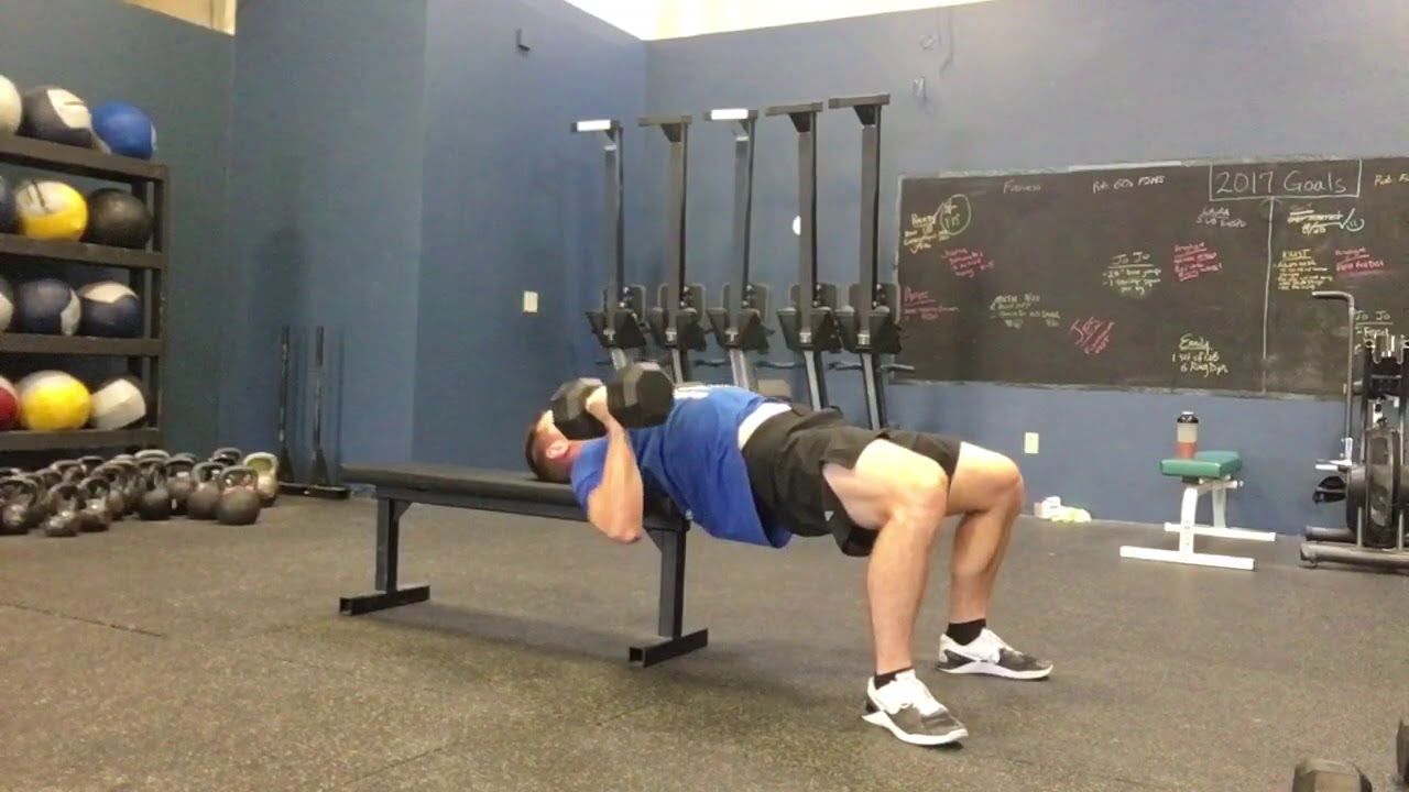 Glute Bridge DB Bench Press YouTube