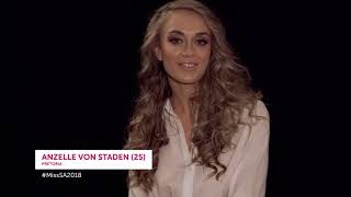 Meet your Miss SA 2018 Top 12 Finalists | Anzelle von Staden Resimi
