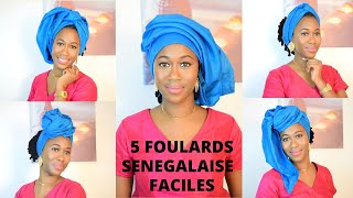 5 Moussor chantoum | Foulard sénégalais simple | mode korité 2022