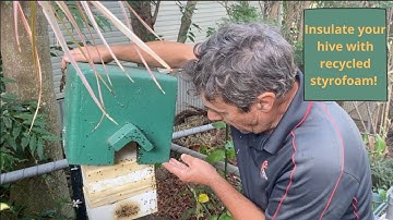 Make your own DIY Native Bee Hive with an insulated cover!
