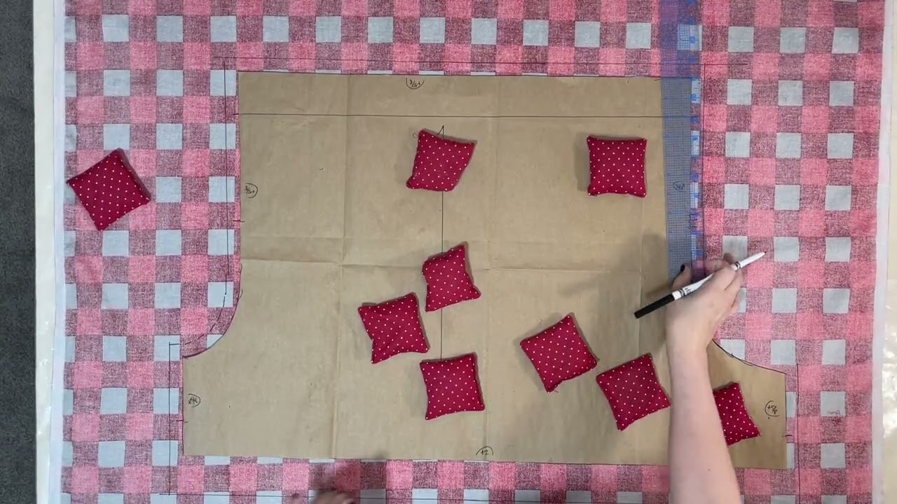 PJ Shorts Project - Cutting the fabric