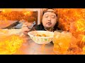Mukbang Show:Noodle Soup With Balut Eggs And Stir-Fried Pig Kidney With Bok Choy And Tomato.Yummy.