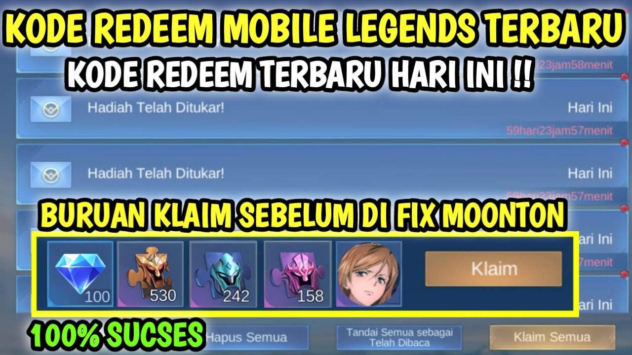 BURUAN! KODE REDEEM ML TERBARU KODE REDEEM MOBILE LEGEND KODE REDEEM ML ...