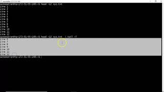 Bash Shell Scripting| Print Required Range of lines from a given file| video -5