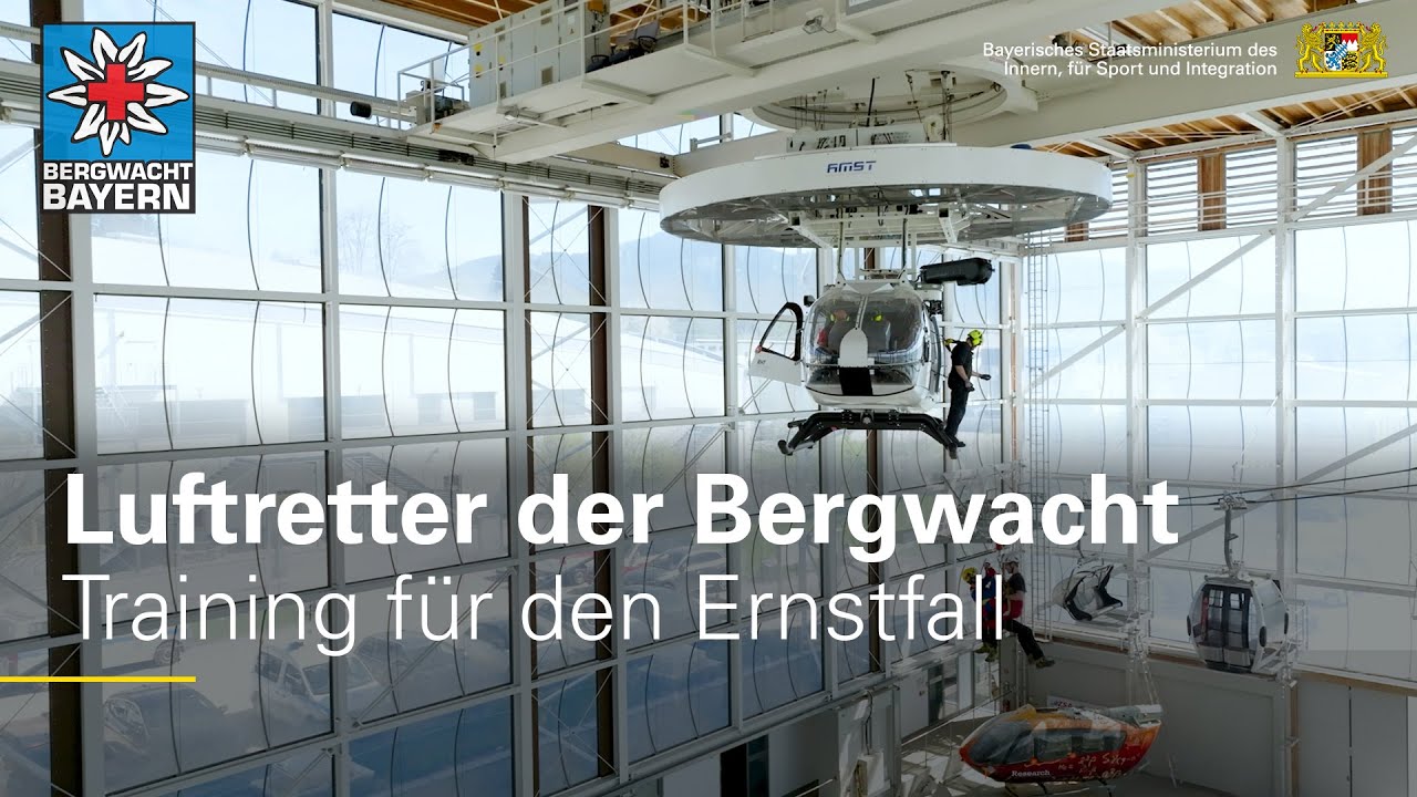 Luftretter der Bergwacht: Training für den Ernstfall