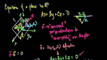 Defining a plane in R3 with a point and normal vector (Bangla)