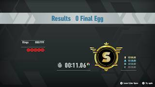 Sonic Frontiers (PC) - Final Egg Speedrun (11.06 seconds)(Unrestricted)