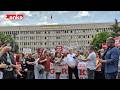Basın meslek örgütleri, İsmail Arı'nın duruşması öncesinde adliye önünde açıklama yapıyor #Canlı