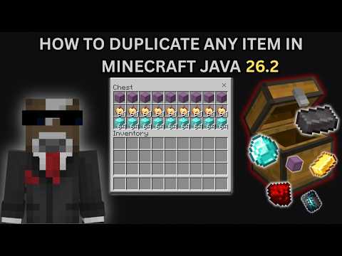 HOW TO DUPLICATE ANY ITEM IN MINECRAFT JAVA 26.2