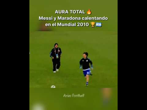 Video Messi y Maradona Mundial 2010