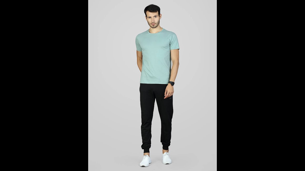 9189 WINOUT 100% Cotton Slim Fit Crew Neck Half Sleeve T-Shirt for Men