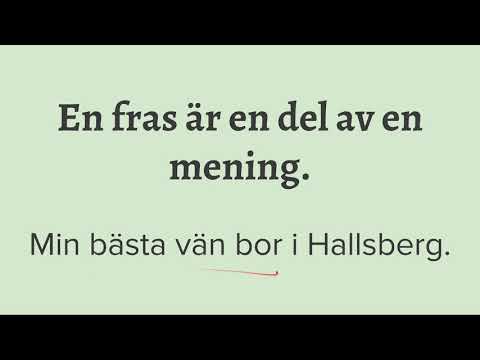 Video: Vid är substantivfraser?