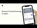 How To Remove Private Browsing In Safari 2025 | Switch Browsing Mode On Safari